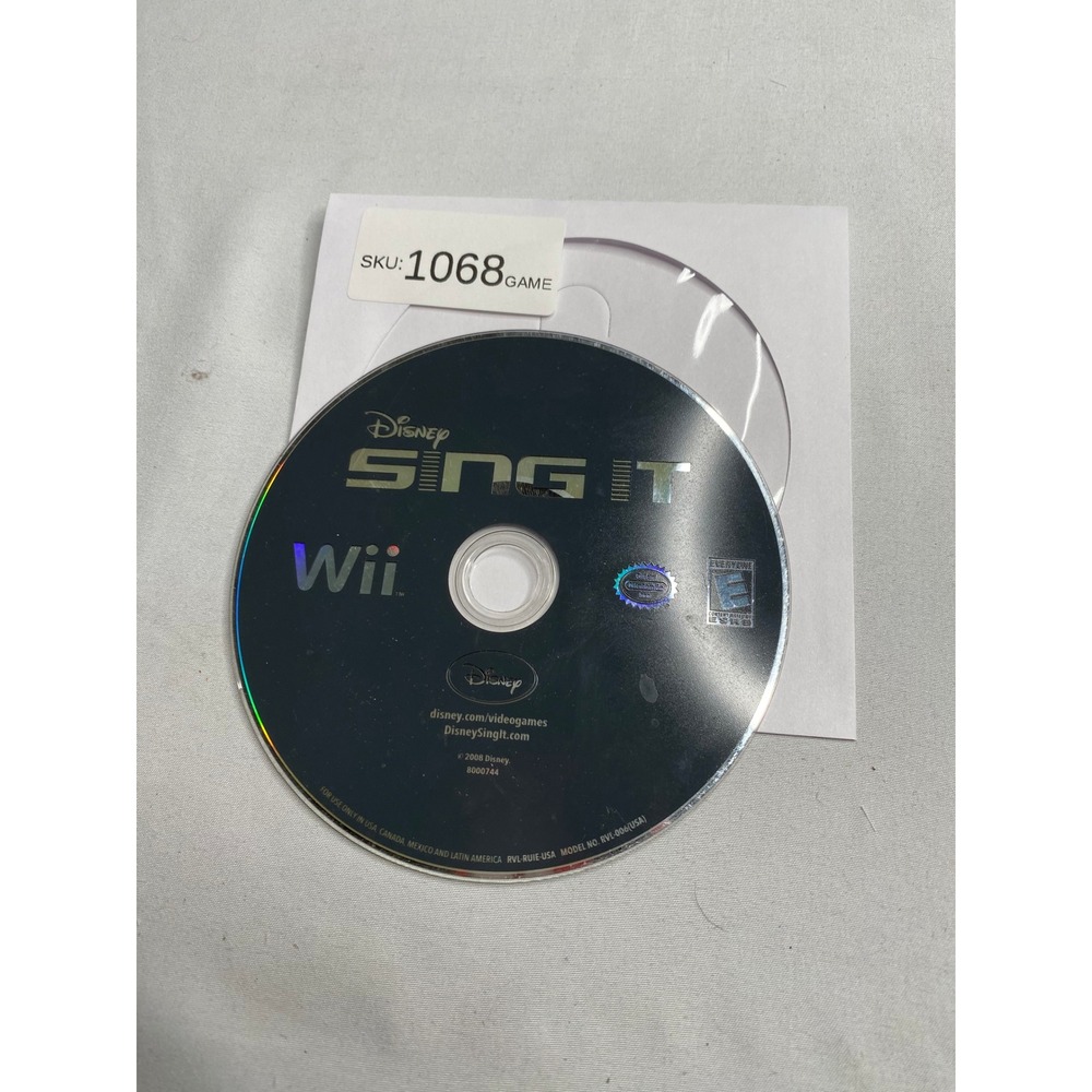 Disney Sing It Nintendo Wii